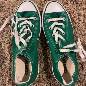 Womens Dark Green Low Top Chuck Taylor Converse Size 6